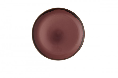 Assiette coupe plate rond prune porcelaine vitrifiée Ø 28,8 cm Harvest Dudson