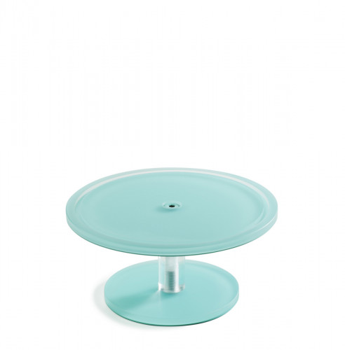 Piédestal résine Nacryl® bleu lagon Ø 30 cm 16 cm Mealplak