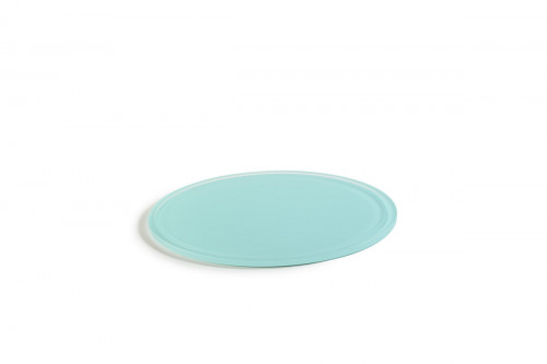 Plateau rond pour cloche résine Nacryl® bleu lagon Ø 30 cm 1 cm Mealplak