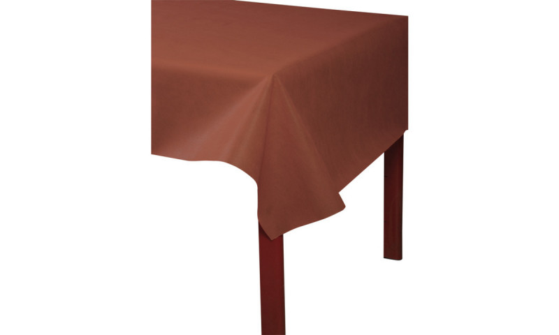 Rouleau de nappe terracotta plastique 20 m x 120 cm