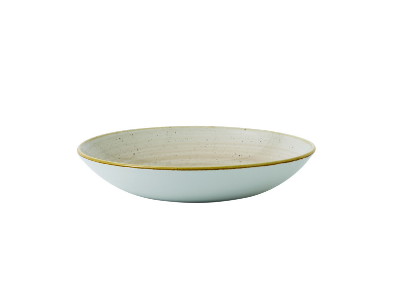 Assiette creuse rond Nutmeg Cream porcelaine vitrifiée Ø 18,2 cm Stonecast Churchill