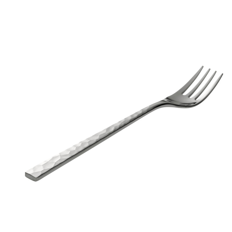 Fourchette de table inox 18/10 21,5 cm Fuse Martele Degrenne