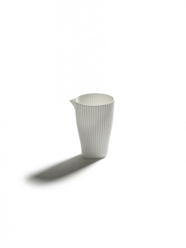 Crémier/saucière rond blanc porcelaine bone china Ø 7,5 cm Nido Serax