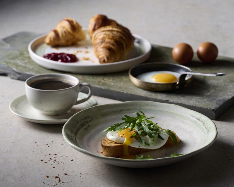 Tasse à espresso rond vert porcelaine vitrifiée Ø 6,5 cm Finca Dudson