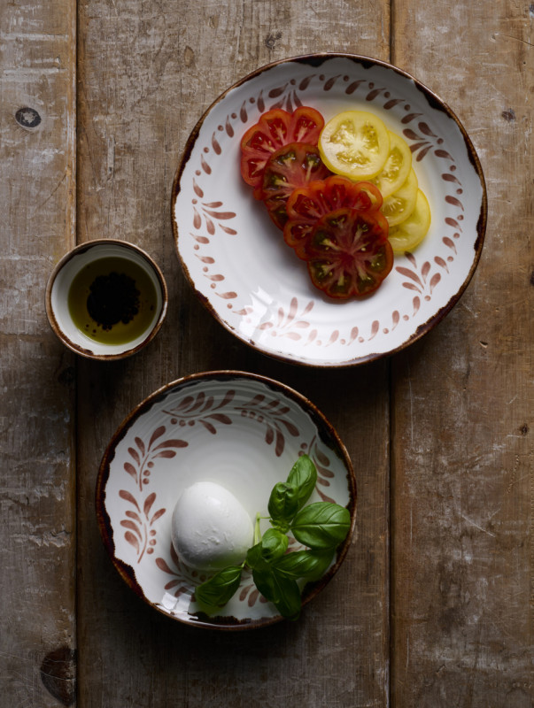 Assiette creuse irrégulier blanc porcelaine vitrifiée Ø 21 cm Harvest Mediterranean Dudson