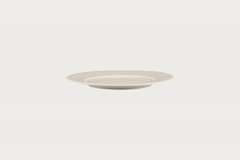 Assiette plate rond blanc porcelaine bone china Ø 21,9 cm Spectra Rak