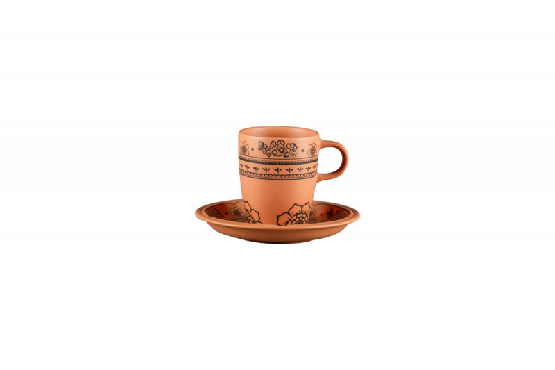 Sous tasse à café/thé rond Tero Décor Alexandria porcelaine Ø 15 cm Earth Rak