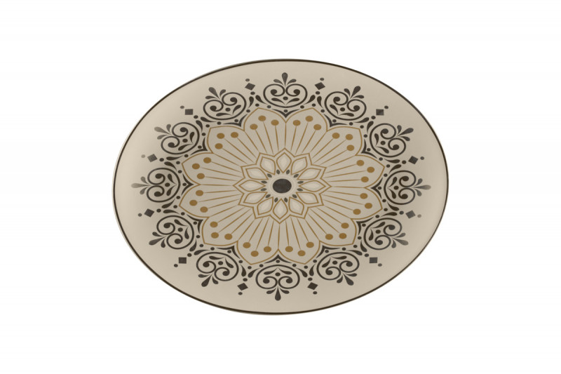 Plat ovale Argila Décor Epura porcelaine 36 cm Earth Rak