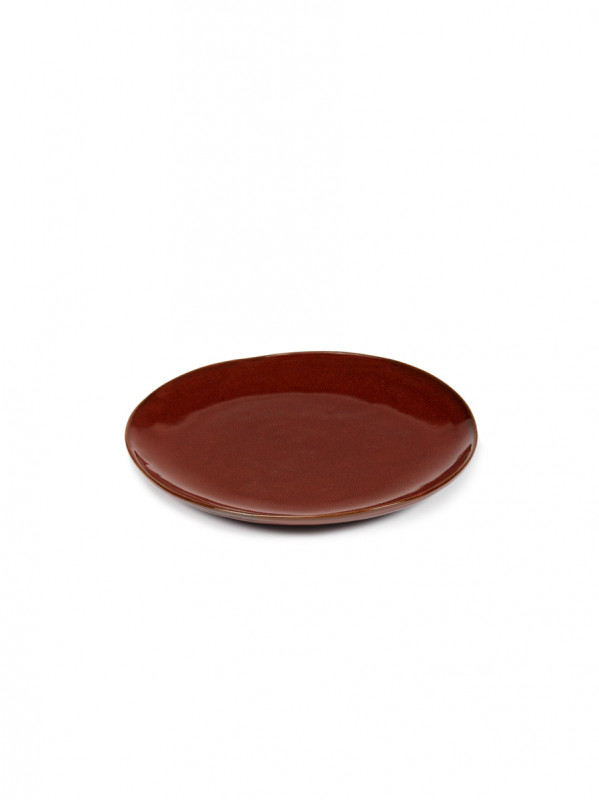 Assiette coupe plate rond Venetian red grès émaillé 25x25 cm La Mère Serax