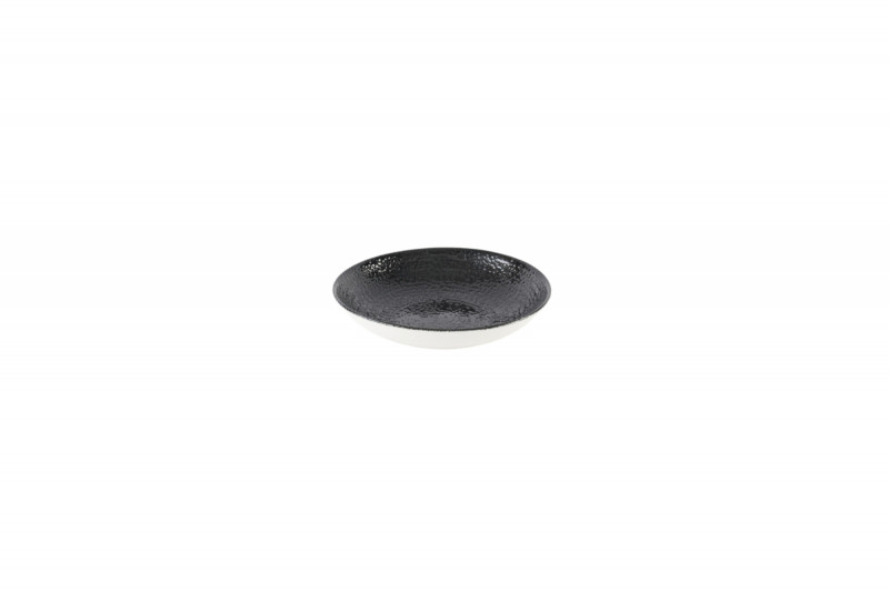 Assiette coupe creuse rond noir porcelaine vitrifiée Ø 18,2 cm Chroma Churchill