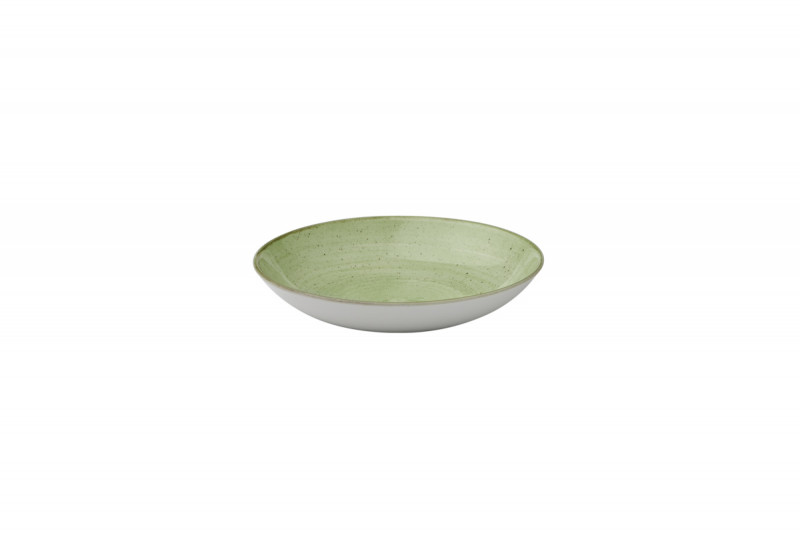 Assiette creuse rond Sage Green porcelaine vitrifiée Ø 18,2 cm Stonecast Churchill