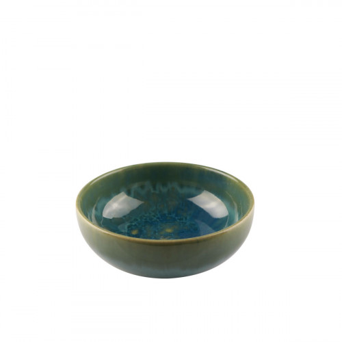 Coupelle rond bleu grès émaillé Ø 12 cm Magic Accolade