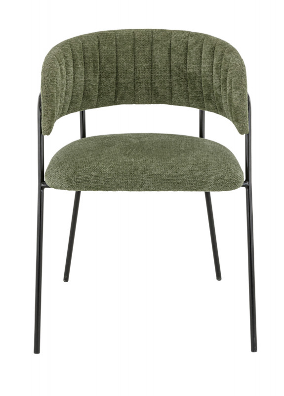 Fauteuil d'intérieur vert 76x57x50 cm Rene