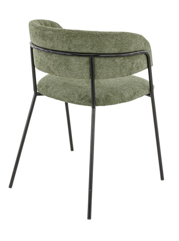 Fauteuil d'intérieur vert 76x57x50 cm Rene