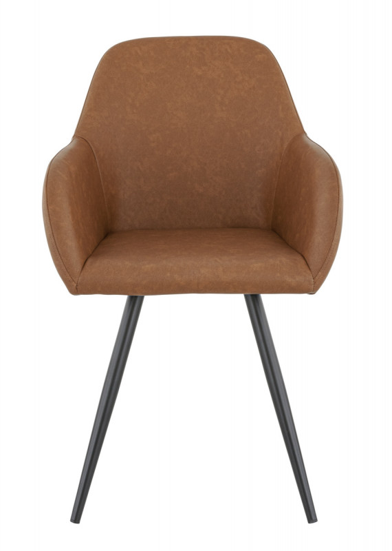 Fauteuil d'intérieur marron 87x57x59 cm Olaf