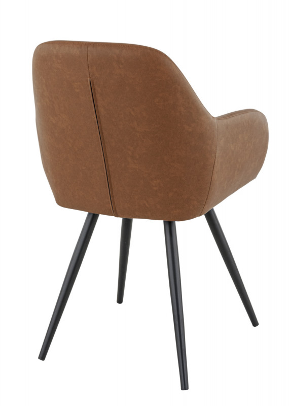 Fauteuil d'intérieur marron 87x57x59 cm Olaf