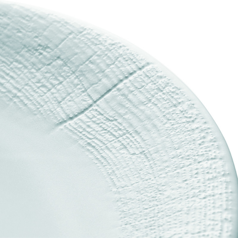 Assiette à pain rond blanc porcelaine de limoges Ø 14 cm Supernature Degrenne