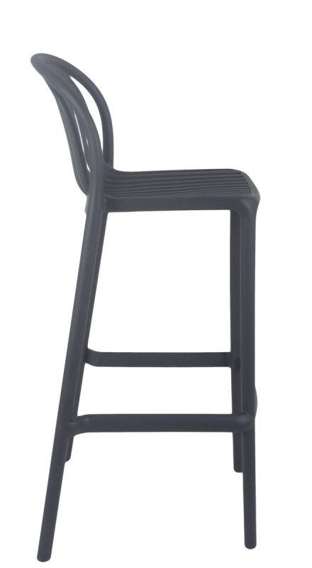 Tabouret de bar de terrasse gris anthracite 104x52x49 cm Oman