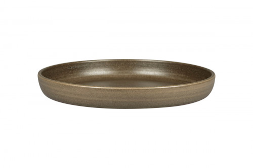 Assiette coupe creuse rond Dark Brown porcelaine Ø 29,7 cm Selva Rak