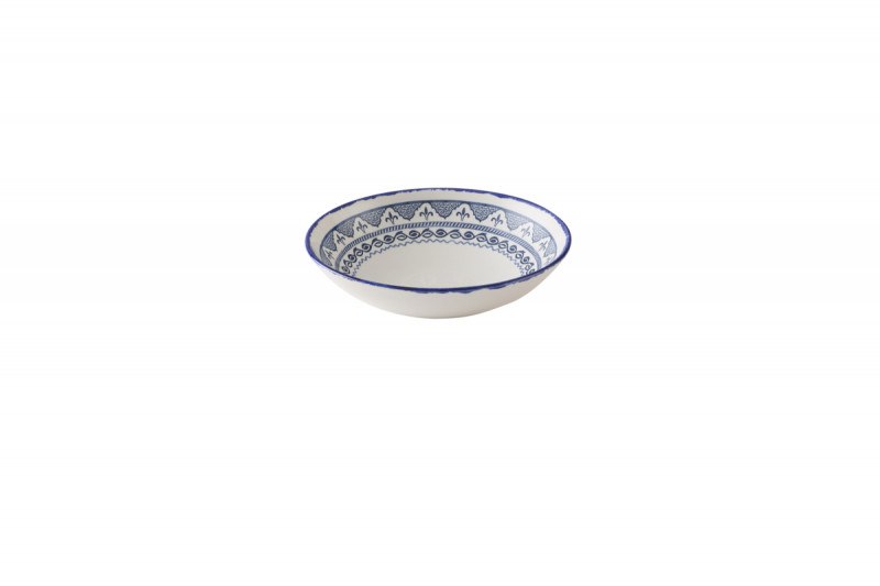 Assiette coupe creuse rond Moresque porcelaine vitrifiée Ø 18 cm Harvest Mediterranean Dudson