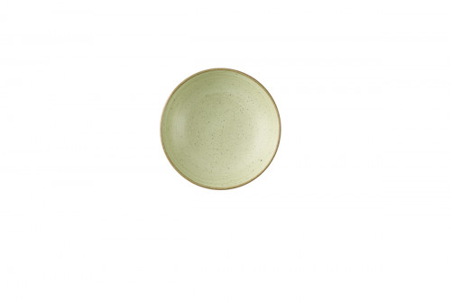 Assiette coupe creuse rond Raw Green porcelaine vitrifiée Ø 18,2 cm Stonecast Raw Churchill