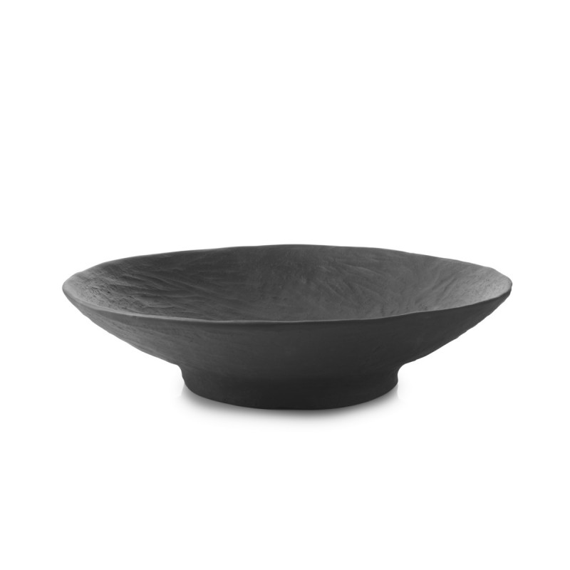 Saladier rond Noir brut porcelaine Ø 26,5 cm Yli Revol